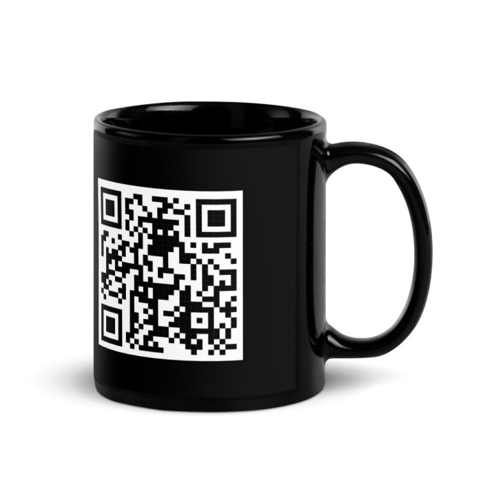 Mug - Logo & QR (black)