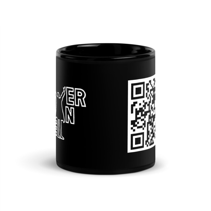 Mug - Logo & QR (black)