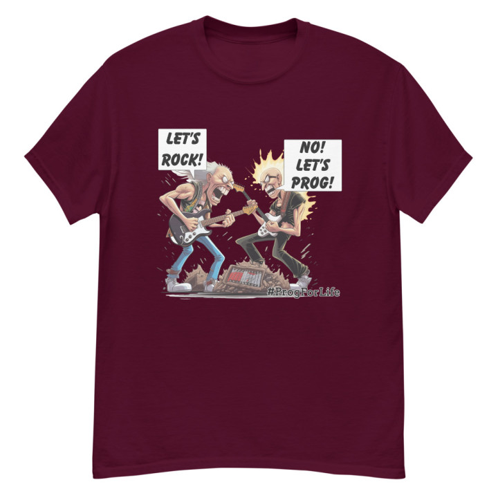 T-Shirt - Lets rock, no lets prog