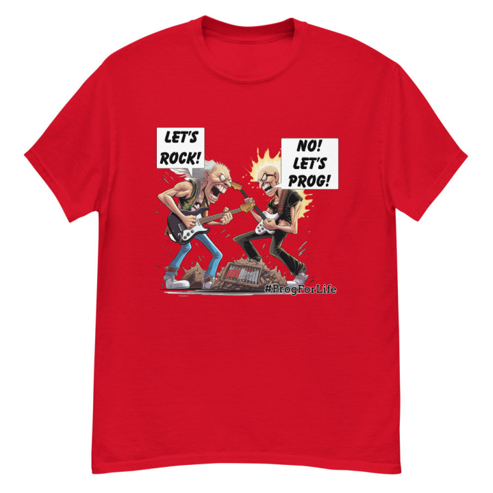 T-Shirt - Lets rock, no lets prog